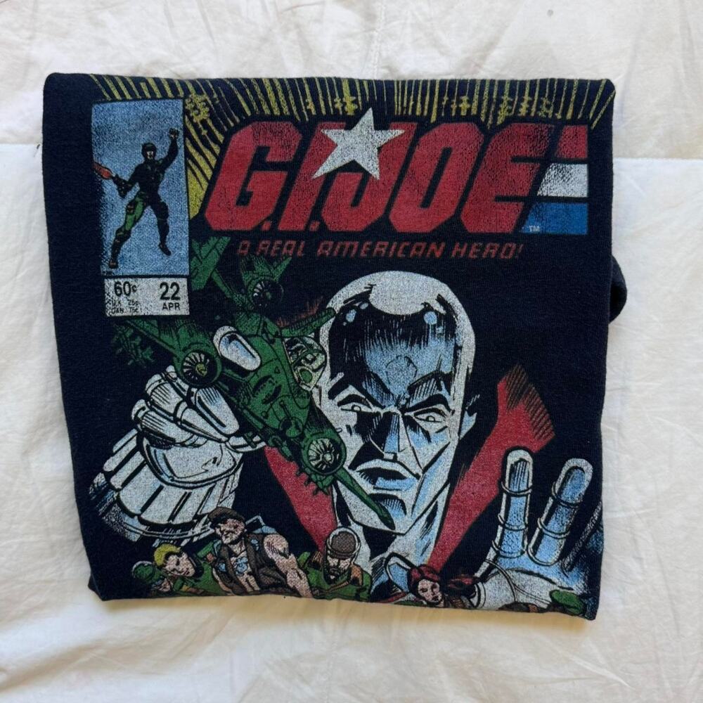 gap Gi joe comic book graphic tee boys large navy blue short sleeve‎ casual